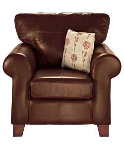 Imperia Leather Chair - Chestnut