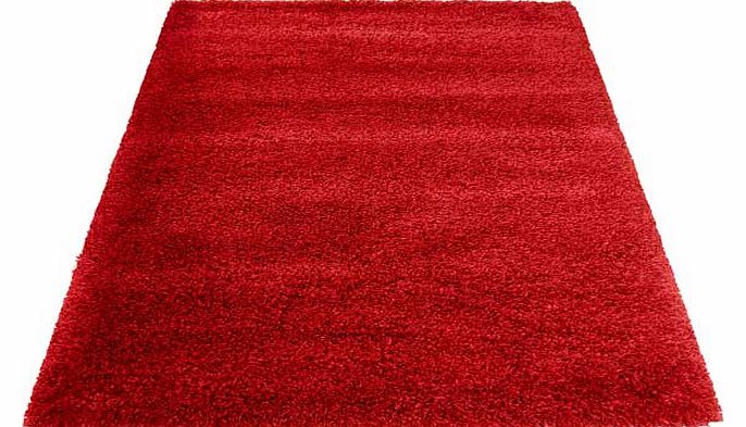 Unbranded Imperial Shaggy Rug - Red - 133 x 190cm