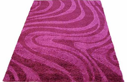Imperial Shaggy Swirl 120x170cm - Purple