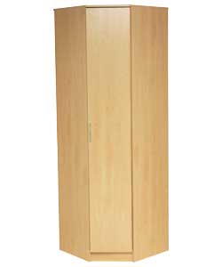 Unbranded Impressions 1 Door Corner Wardrobe - Beech