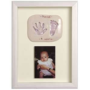 Imprints Gift Box- Double Print and Photo- Silver Finish Frame