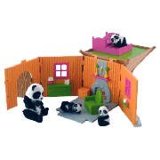 Unbranded In My Pocket Jungle Panda Hut Playset