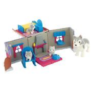 Unbranded In My Pocket Puppy Ski Lodge / Beach Hut