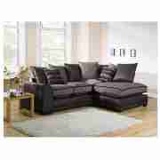Unbranded Inca Left Hand Facing Corner Sofa, Charcoal