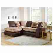 Unbranded Inca Left Hand Facing Corner Sofa, Mocha