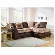 Unbranded Inca Right Hand Facing Corner Sofa, Mocha