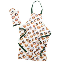 Unbranded `ince Pie`Oven Glove and Apron Set