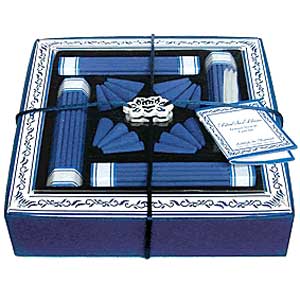 This beautiful incense and cone gift set is stunning to look at and stimulating to smell. Its