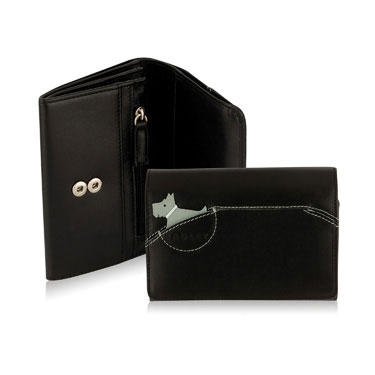 This is a smart and useful flapover wallet with two popper options to allow for expansion an interna