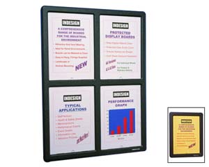 Unbranded Indesign protected noticeboard
