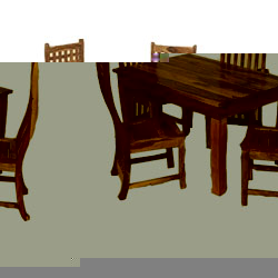 Indian - Raj 1.35m Dining Table (Only) -