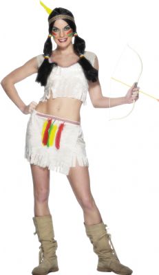 This excellent Indian Lady costume comes complete with skirt  Top and Headband Please not that the