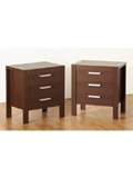 The coolstylishfinish of the Indiana 3 Drawer Bedside Cabinetwill provide a contemporary look to