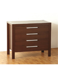 The coolstylishfinish of the Indiana4 Drawer Chest of Drawerswill provide a contemporary look to