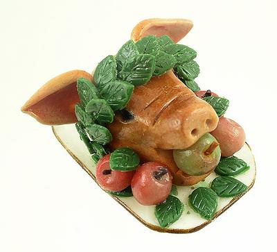 Individually Handcrafted Boars Head Platter