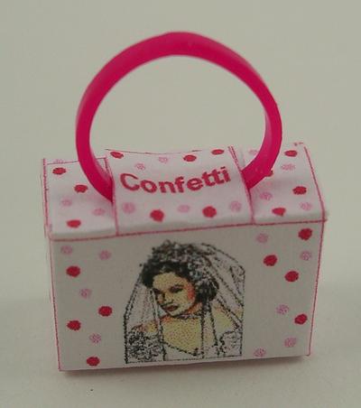 1:12 Scale Individually Handcrafted Dolls House Miniature Wedding Confetti. This item is specially