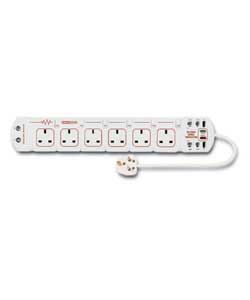 Unbranded Individually Switched Surge Protector