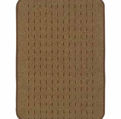 Simplistic and effective this Indoor Outdoor rubber mat will complement any decor with its warm tone and effortless design. Contemporary and hard-wearing in style. the anti slip backing helps prevent you slipping. and the washable material allows for