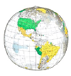 Inflatable Globe - 26cm