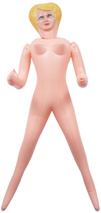 Meet Delia the Blow-up doll.  She`s the kind of party girl any stag would hate to have to lug about