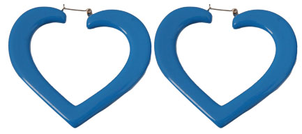 Unbranded Ingrid heart colour pop earrings