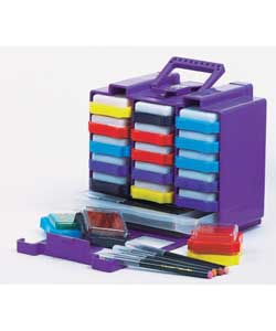 Handy caddy containing 30 different colours of Whi