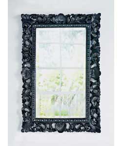 Unbranded Inspire Collection- Rococo Black High Gloss Mirror