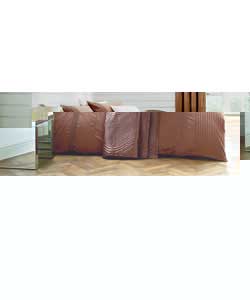 Unbranded Inspire Simplicity Super Kingsize Duvet Set - Mocha