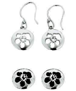 Unbranded Inspired by Nature Sterling Silver Oval Stud Earrings