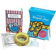 A little bit of nonsense for any one who is fed-up with fighting the flab. The tiny 32 page booklet 