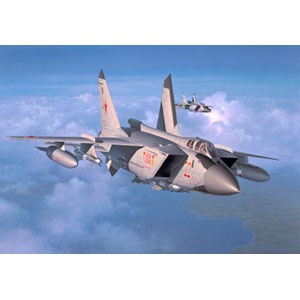 Interceptor Fighter MiG-31 Foxhound plastic kit from German specialists Revell. The MiG-31 is one of