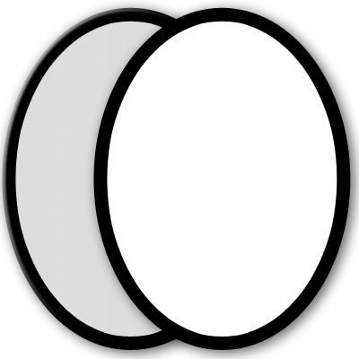 Unbranded Interfit 12 inch Silver / White Reflector