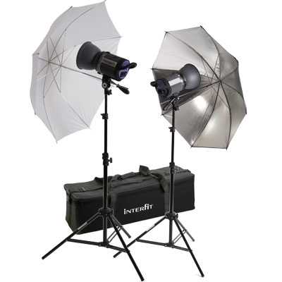 Unbranded Interfit INT416 Stellar X 150 Twin Umbrella Kit