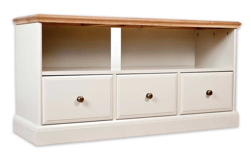 Unbranded Intone Painted and Oak Large TV Unit (Wooden)