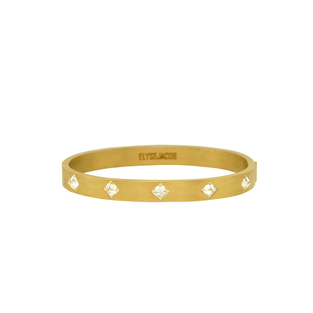Unbranded Inverted Diamond Bangle