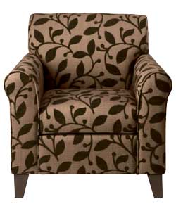 Unbranded Iona Accent Chair - Chocolate