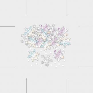 Iridescent Snowflakes