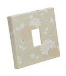 Personalise your room with Laura Ashley designed switchplates. Wallpaper to match.