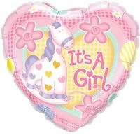 Unbranded Its a Girl 18`` Foil Balloon In a Box