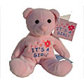 Unbranded Its A Girl Bear New Baby Soft Toy