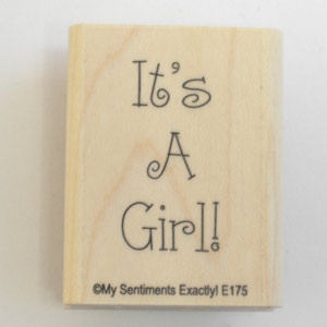 Unbranded Its A Girl Stamp