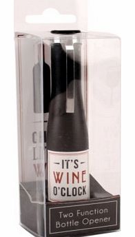 Its Wine OClock Bottle OpenerFun and quirky cork screw in the shape of a bottle with Its Wine OClock on the bottle label!This is a great gift for wine connoisseurs, lovers and bar staff alike. Perfect for Secret Santa and stocking fillers! Product De