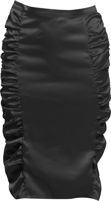 Unbranded Ivette Ruche Side Pencil Skirt