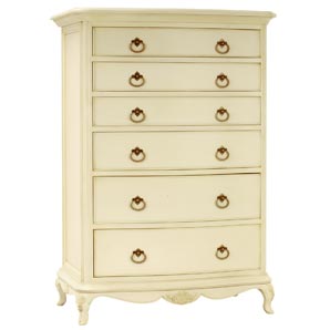 Ivory Collection Six Drawer Chest
