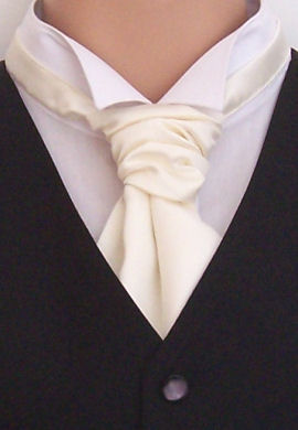 Unbranded Ivory Scrunchie Cravat