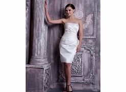 Unbranded Ivory Strapless Cute Modern Terse Bridesmaids