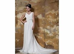 Unbranded Ivory V-neck Noble Retro Evening Dresses