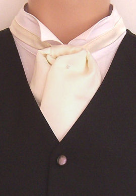 Unbranded Ivory Wedding Cravat