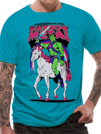 Unbranded Iwrestledabearonce (Rainbow Metal) T-shirt