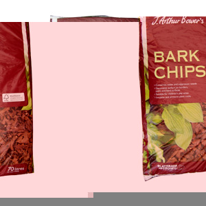 These larger size bark chips are a great decorative mulch  helping to suppress weeds and retain mois